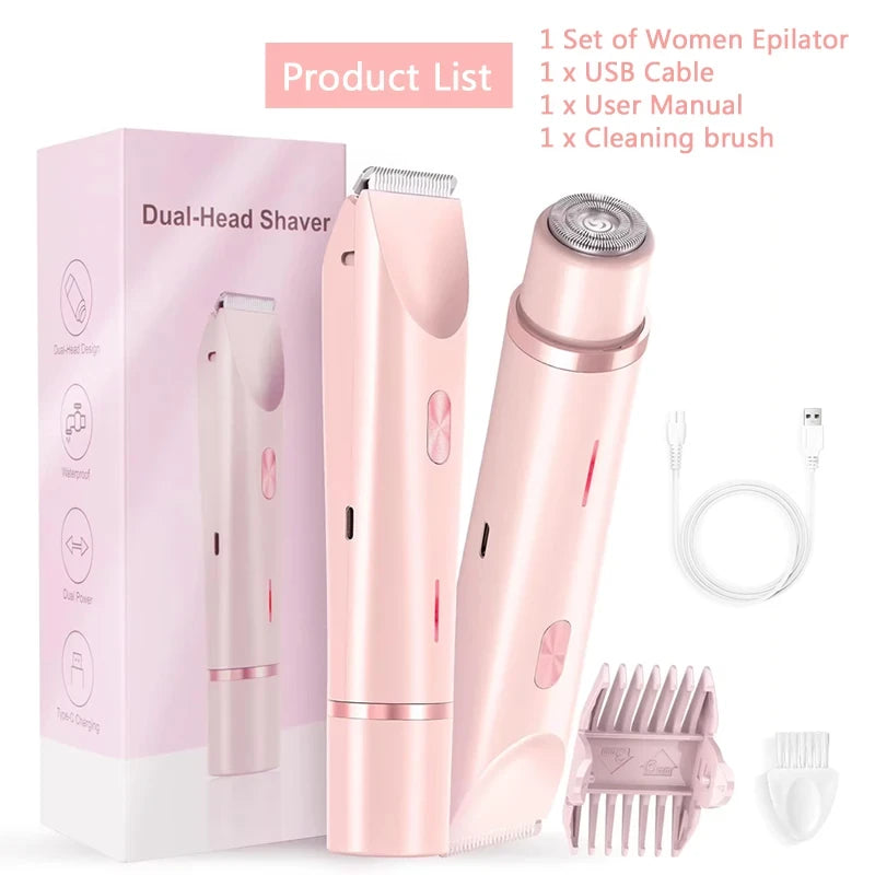 Waterproof Dual Head Electric Shaver